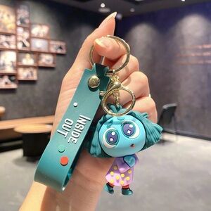 Inside Out Keychain with Character Charm